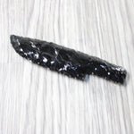 1 Obsidian Ornamental Knife Blade  #3658    Mountain Man Knife