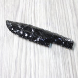 1 Obsidian Ornamental Knife Blade  #3658    Mountain Man Knife
