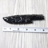 1 Obsidian Ornamental Knife Blade  #3658    Mountain Man Knife