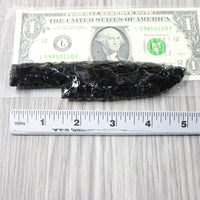 1 Obsidian Ornamental Knife Blade  #3658    Mountain Man Knife