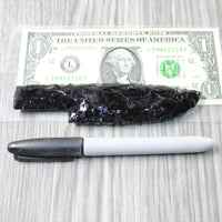1 Obsidian Ornamental Knife Blade  #3658    Mountain Man Knife