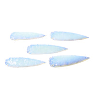 5 Opalite Ornamental Spearheads  #9658      Arrowhead