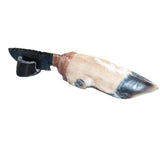 Deer Foot Handle Glass Blade Ornamental Knife #34166    Mountain Man Knife