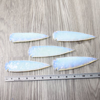 5 Opalite Ornamental Spearheads  #9658      Arrowhead