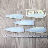 5 Opalite Ornamental Spearheads  #9658      Arrowhead
