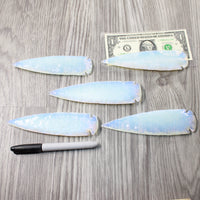 5 Opalite Ornamental Spearheads  #9658      Arrowhead