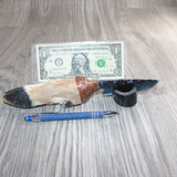 Deer Foot Handle Glass Blade Ornamental Knife #34166    Mountain Man Knife
