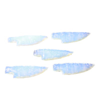 5 Small Opalite Ornamental Knife Blades  #6658    Mountain Man Knife