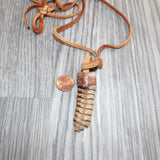 Rattlesnake Rattle  Necklace  #17366    Mountain Man Necklace