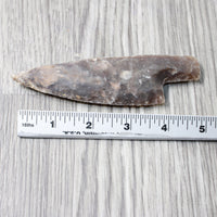1 Stone Ornamental Knife Blade  #0758     Mountain Man Knife