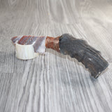 Impala Horn Handle Stone Blade Ornamental Knife #05766    Mountain Man Knife