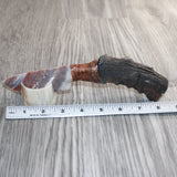 Impala Horn Handle Stone Blade Ornamental Knife #05766    Mountain Man Knife