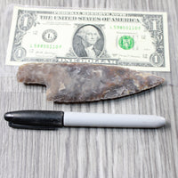 1 Stone Ornamental Knife Blade  #0758     Mountain Man Knife