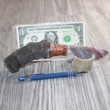 Impala Horn Handle Stone Blade Ornamental Knife #05766    Mountain Man Knife