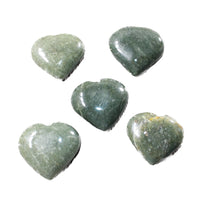 5 Aventurine Hearts Combined Weight of   540  Grams   #9758    Gemstone Hearts