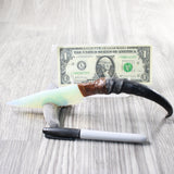 Springbok Horn Handle Opalite Blade Ornamental Knife #6758     Mountain Man Knife