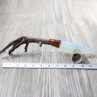 Turkey Foot Handle Opalite Blade Ornamental Knife #1758     Mountain Man Knife