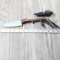 Turkey Foot Handle Opalite Blade Ornamental Knife #1758     Mountain Man Knife