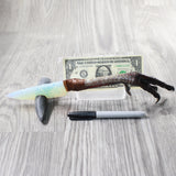 Turkey Foot Handle Opalite Blade Ornamental Knife #1758     Mountain Man Knife