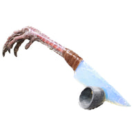 Turkey Foot Handle Opalite Blade Ornamental Knife #7858     Mountain Man Knife