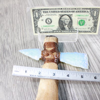 Deer Foot Handle Opalite Head Ornamental Tomahawk #4858    Mountain Man Knife Axe Hatchet