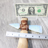 Deer Foot Handle Opalite Head Ornamental Tomahawk #4858    Mountain Man Knife Axe Hatchet