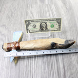 Deer Foot Handle Opalite Head Ornamental Tomahawk #4858    Mountain Man Knife Axe Hatchet