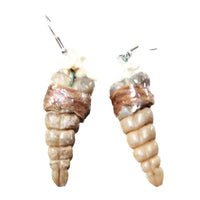 Very Small Rattlesnake Rattle Earrings  #4958  Mountain Man Earrings
