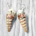 Very Small Rattlesnake Rattle Earrings  #4958  Mountain Man Earrings