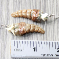 Very Small Rattlesnake Rattle Earrings  #4958  Mountain Man Earrings