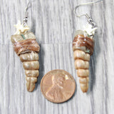Very Small Rattlesnake Rattle Earrings  #4958  Mountain Man Earrings