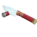 Shotgun Shell Handle Opalite Blade Ornamental Knife #15366     Mountain Man Knife