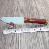 Shotgun Shell Handle Opalite Blade Ornamental Knife #15366     Mountain Man Knife