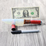 Shotgun Shell Handle Opalite Blade Ornamental Knife #3058     Mountain Man Knife