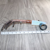 Turkey Foot Handle Opalite Blade Ornamental Knife #26566     Mountain Man Knife