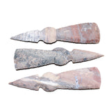 3 Stone Ornamental Tomahawk Heads #066    Agate Jasper Ax Axe Hatchet