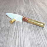50 Cal Handle Opalite Blade Ornamental Knife #23666     Mountain Man Knife