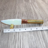 50 Cal Handle Opalite Blade Ornamental Knife #23666     Mountain Man Knife