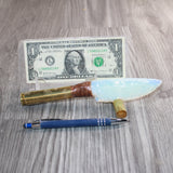 50 Cal Handle Opalite Blade Ornamental Knife #23666     Mountain Man Knife