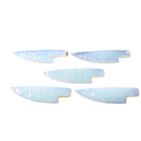 5 Opalite Ornamental Knife Blades  #3158    Mountain Man Knife