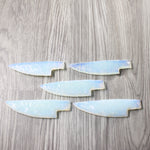 5 Opalite Ornamental Knife Blades  #3158    Mountain Man Knife