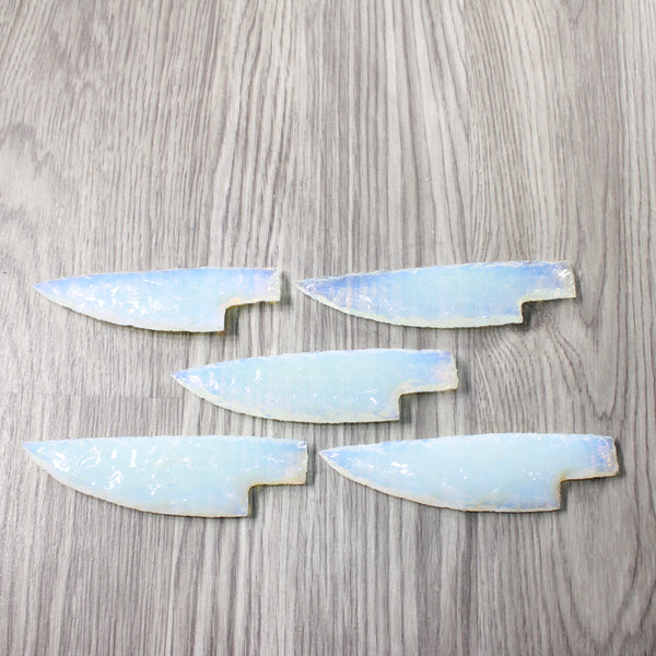 5 Opalite Ornamental Knife Blades  #3158    Mountain Man Knife