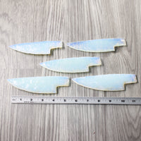 5 Opalite Ornamental Knife Blades  #3158    Mountain Man Knife
