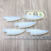 5 Opalite Ornamental Knife Blades  #3158    Mountain Man Knife