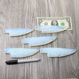 5 Opalite Ornamental Knife Blades  #3158    Mountain Man Knife
