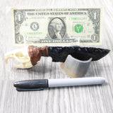 Muskrat Skull Handle Obsidian Blade Ornamental Knife #3158  Mountain Man Knife