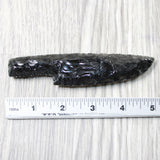 1 Obsidian Ornamental Knife Blade  #5158    Mountain Man Knife