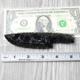 1 Obsidian Ornamental Knife Blade  #5158    Mountain Man Knife
