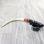 Reindeer Antler Handle Obsidian Blade Ornamental Knife #1158  Mountain Man Knife