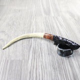 Reindeer Antler Handle Obsidian Blade Ornamental Knife #1158  Mountain Man Knife